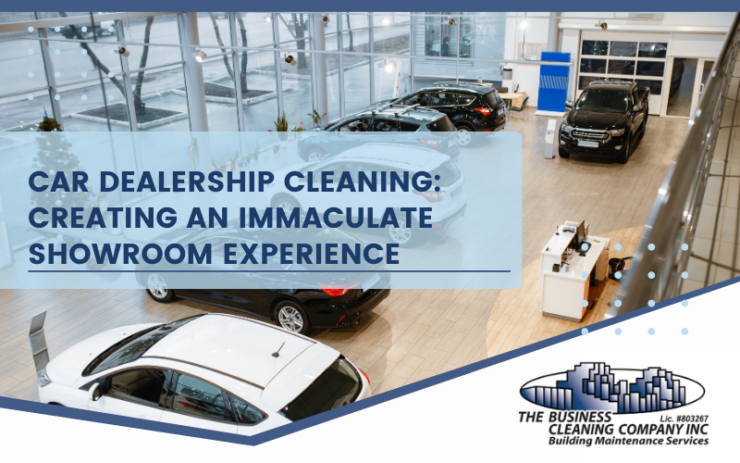 clean car dealership