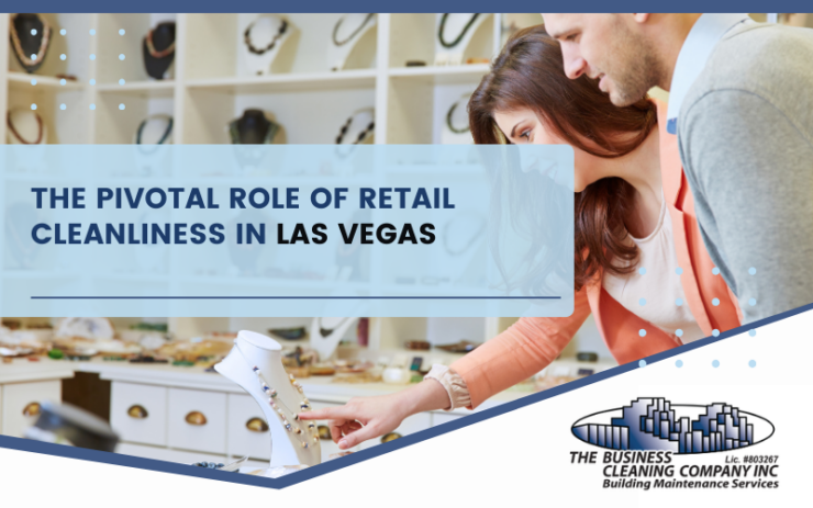 A spotless, well-organized retail store in Las Vegas, radiating vibrancy and inviting energy amidst the city lights